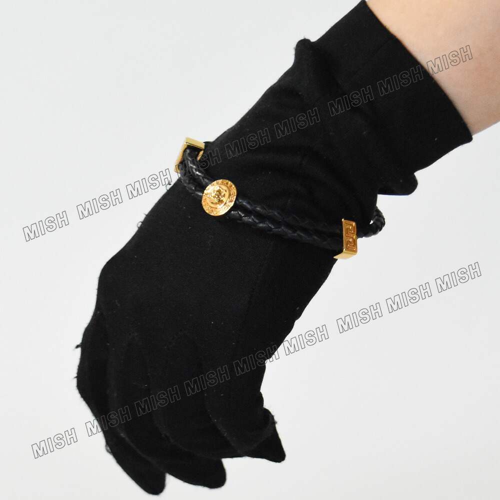 楽天市場】ヴェルサーチ ブレスレット レザー メデューサ グレカ