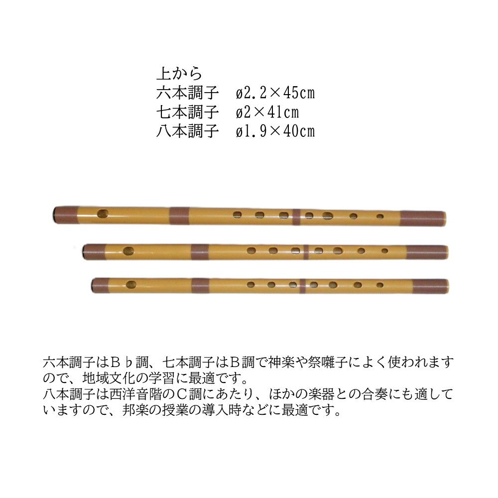 楽天市場】【篠笛】スズキ プラスチック篠笛 童子 七つ穴 【六～八本