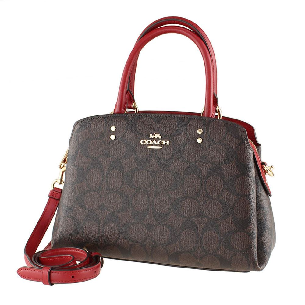 COACH ブラウン モノグラム ショルダーバッグ - COACH モノグラム