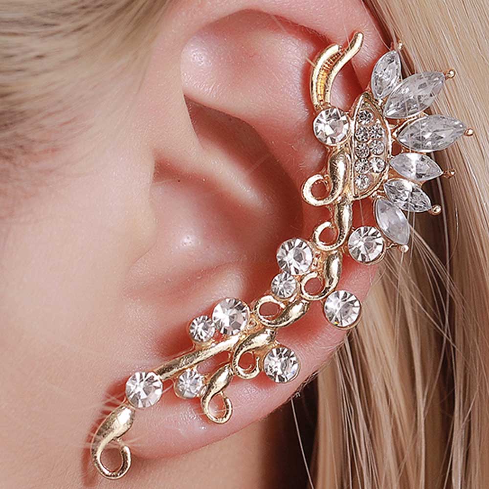 楽天市場】ビッグバタフライイヤーフックピアス 1個販売 左耳用 蝶