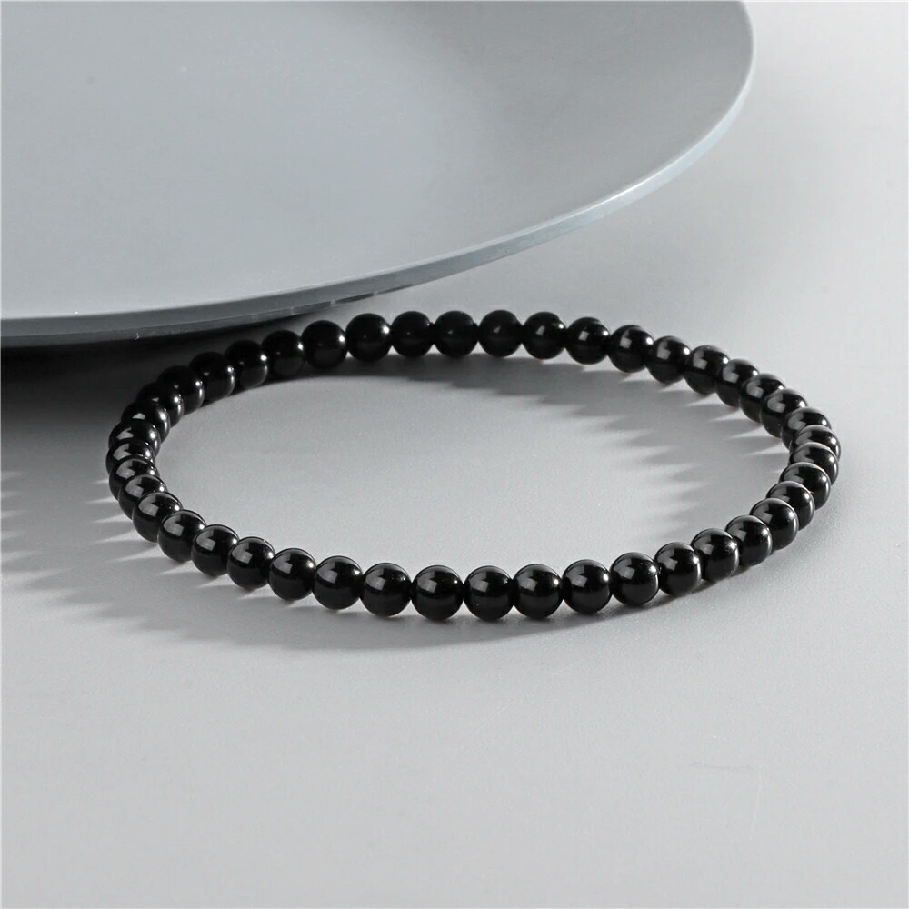 楽天市場】ストーンビーズブレスレット （ライオネル）1個販売 黒色