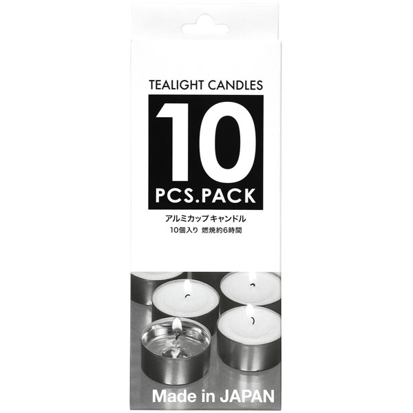 楽天市場】ティーライトティン アルミカップ キャンドル 10個入り