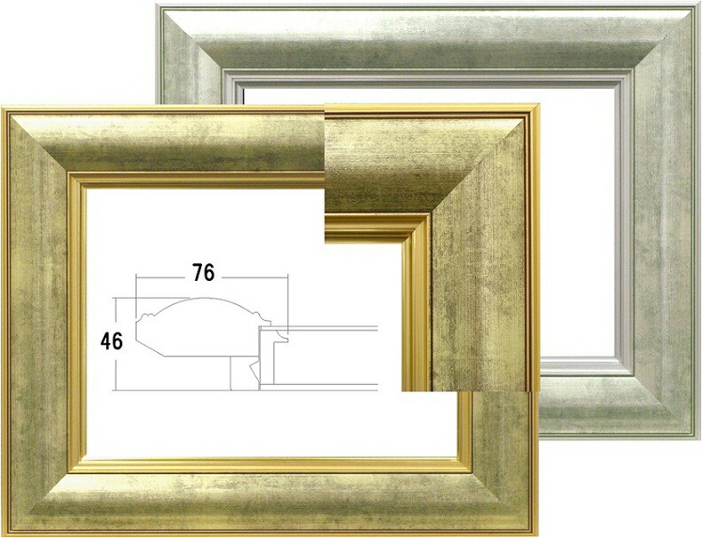 楽天市場】軽量タイプ！額縁 フレーム F50 【送料無料】 ☆F50（1167