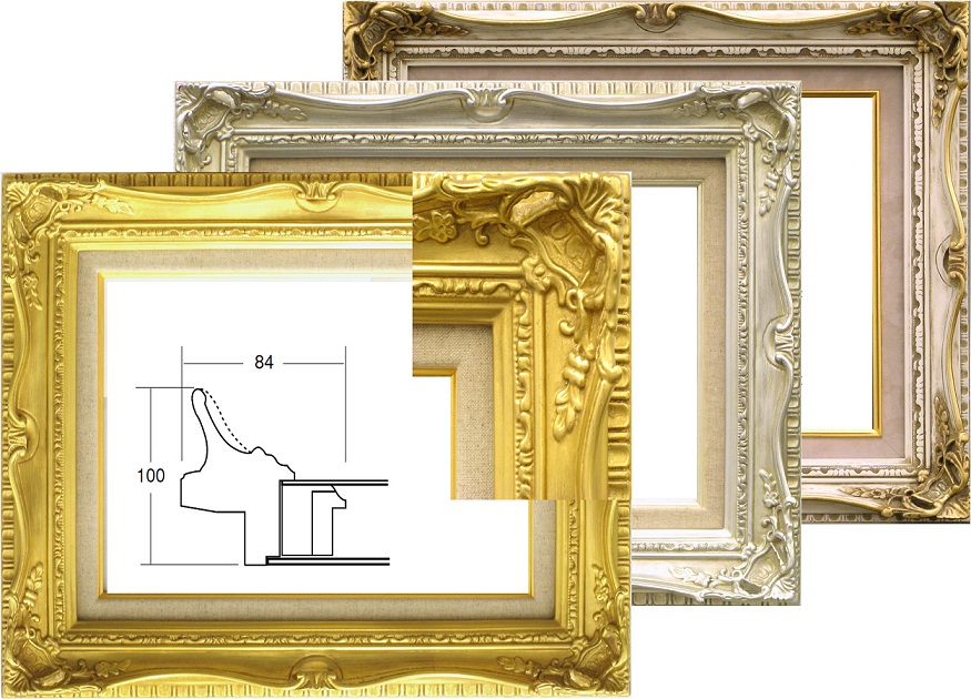 楽天市場】油絵用額縁【送料無料】☆ルイ式☆ F4号（333×242