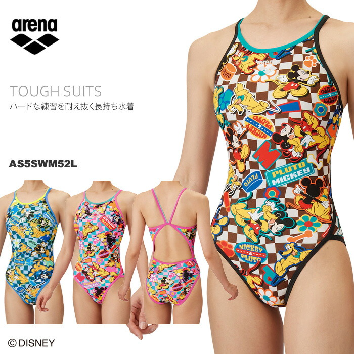 楽天市場】レディース 競泳練習用水着 arena アリーナ DISNEY