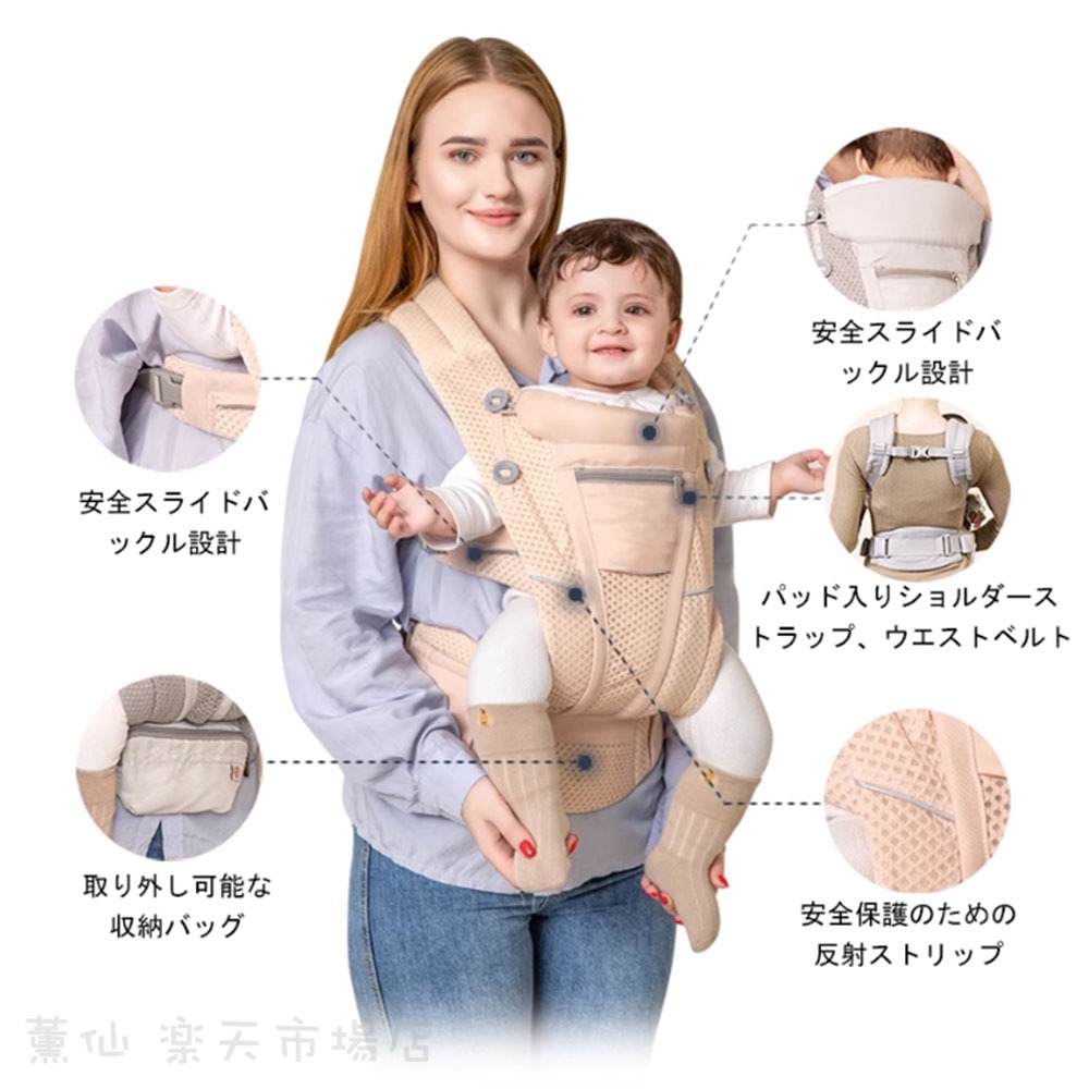 楽天市場】『送料無料』抱っこ紐 新生児 エルゴベビー 抱っこひも
