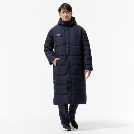 楽天市場】ミズノ公式 中綿ロングコート ユニセックス ディープ
