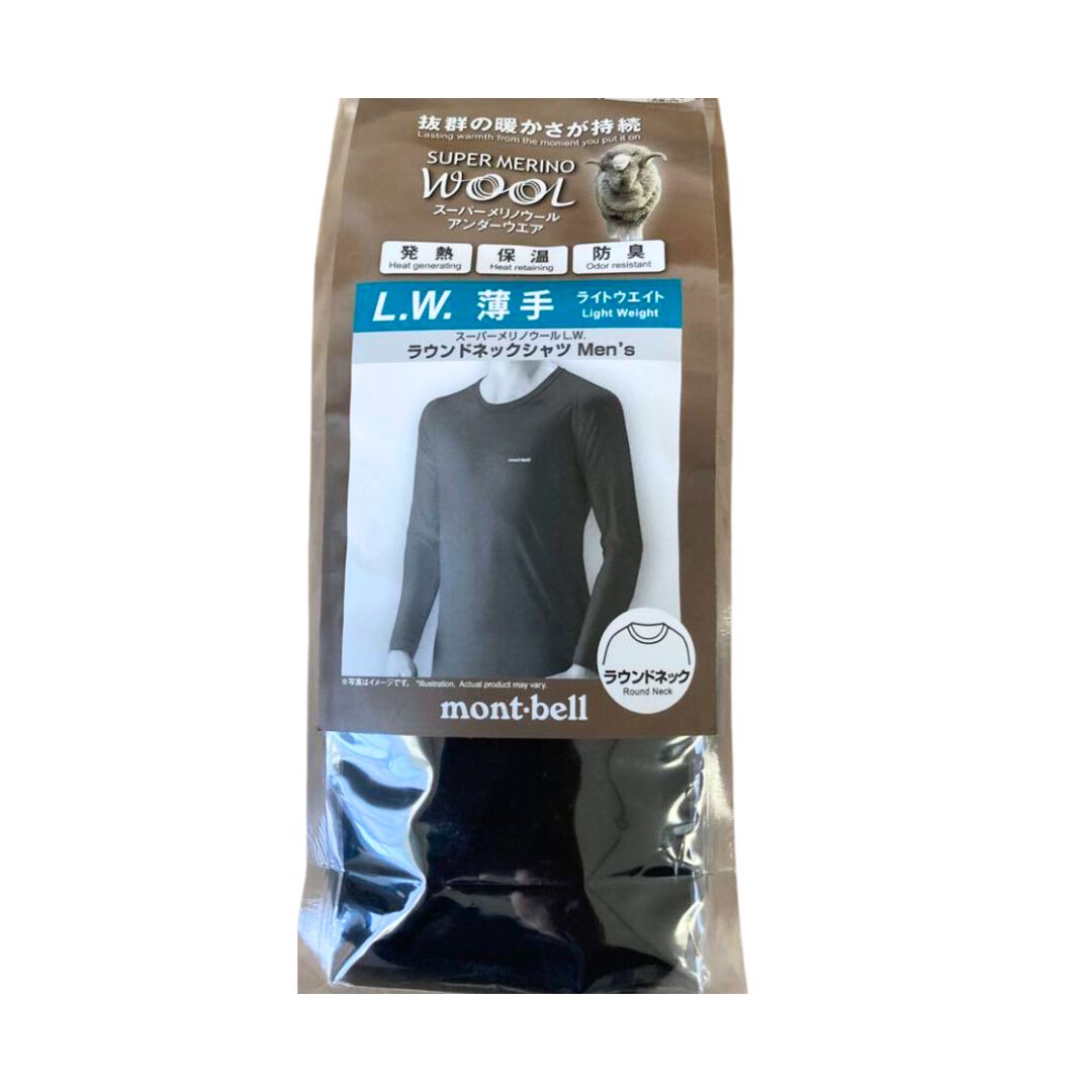 楽天市場】モンベル mont-bell ジオライン メリノウール L.W.ラウンド