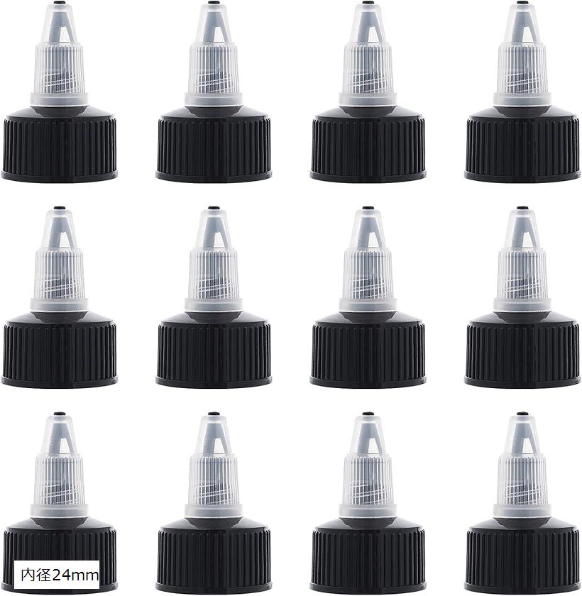 楽天市場】24個 ドロッパーボトルキャップ 滴瓶蓋 スポイトボトル 塗装