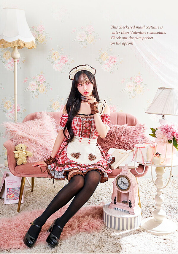 楽天市場】[正規品](即納)コスプレ メイド ウエイトレス バレンタイン