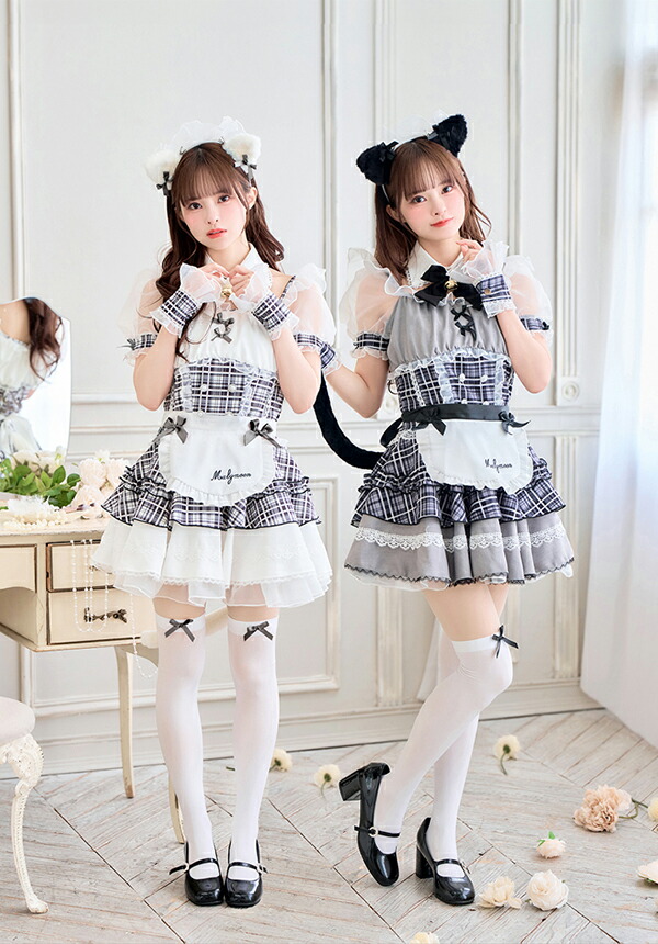 楽天市場】[正規品](即納)コスプレ メイド ウエイトレス チェック