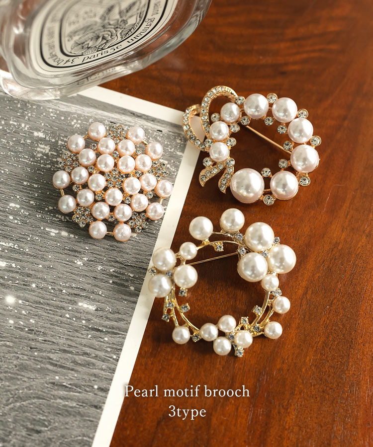 楽天市場】ブローチ パール モチーフ セレモニー [J1132] レディース