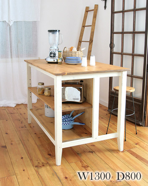 楽天市場】テーブル カウンター 調理台 ダイニング セット 木製