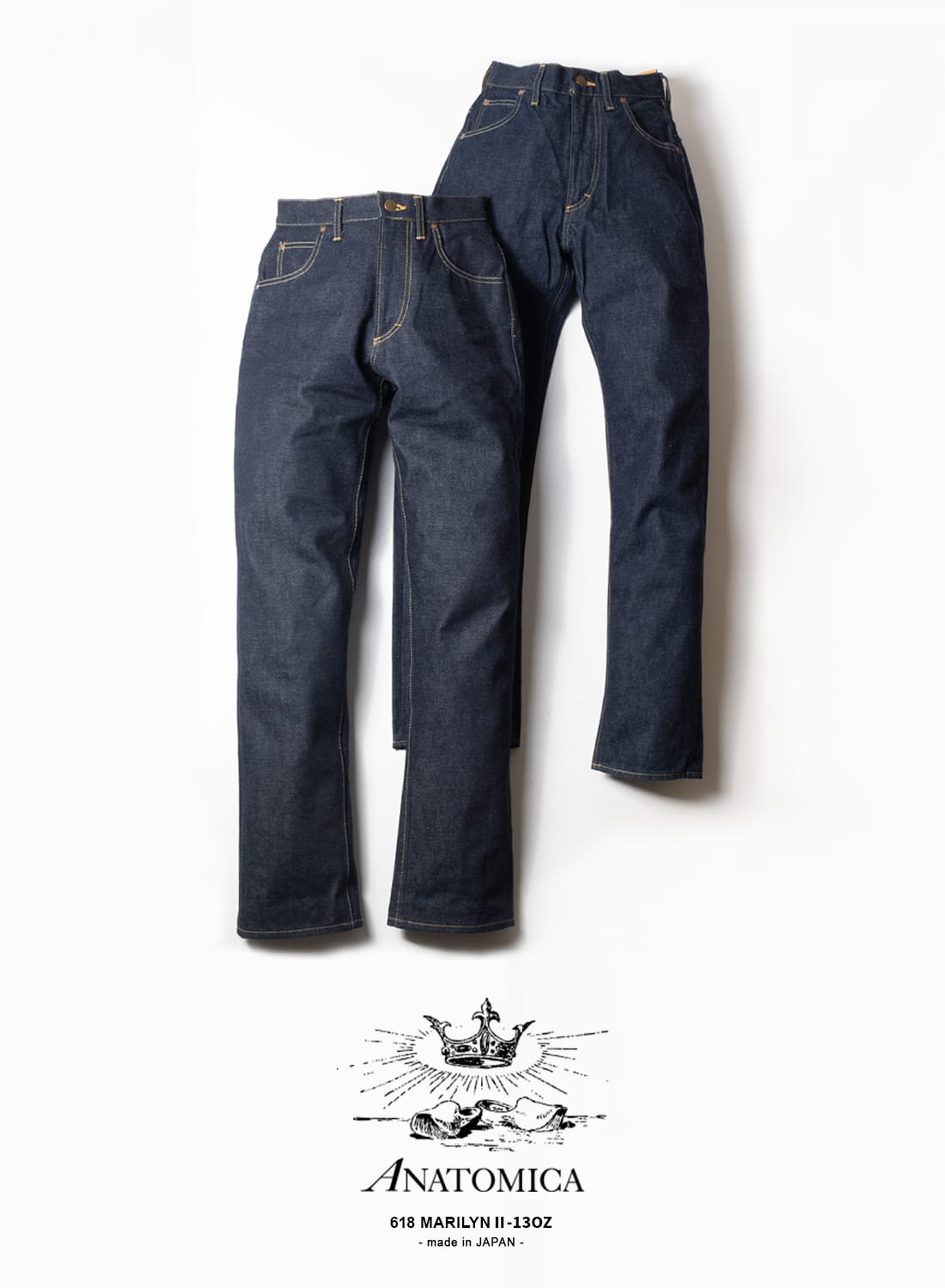 楽天市場】【返品交換送料無料】アナトミカ マリリン 2 デニムパンツ