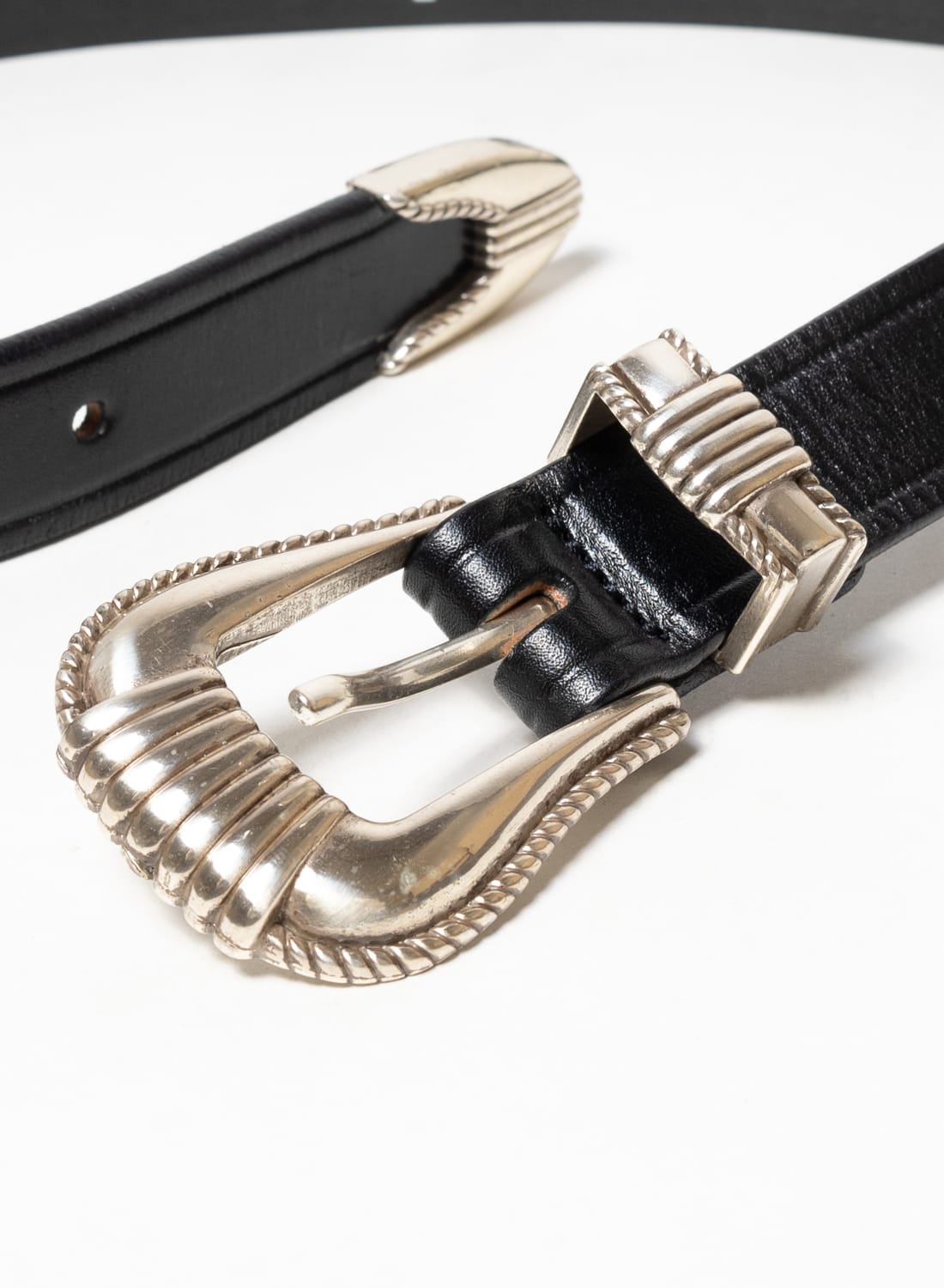 楽天市場】TORY LEATHER(トリーレザー)/3-Piece Silver Buckle Belt