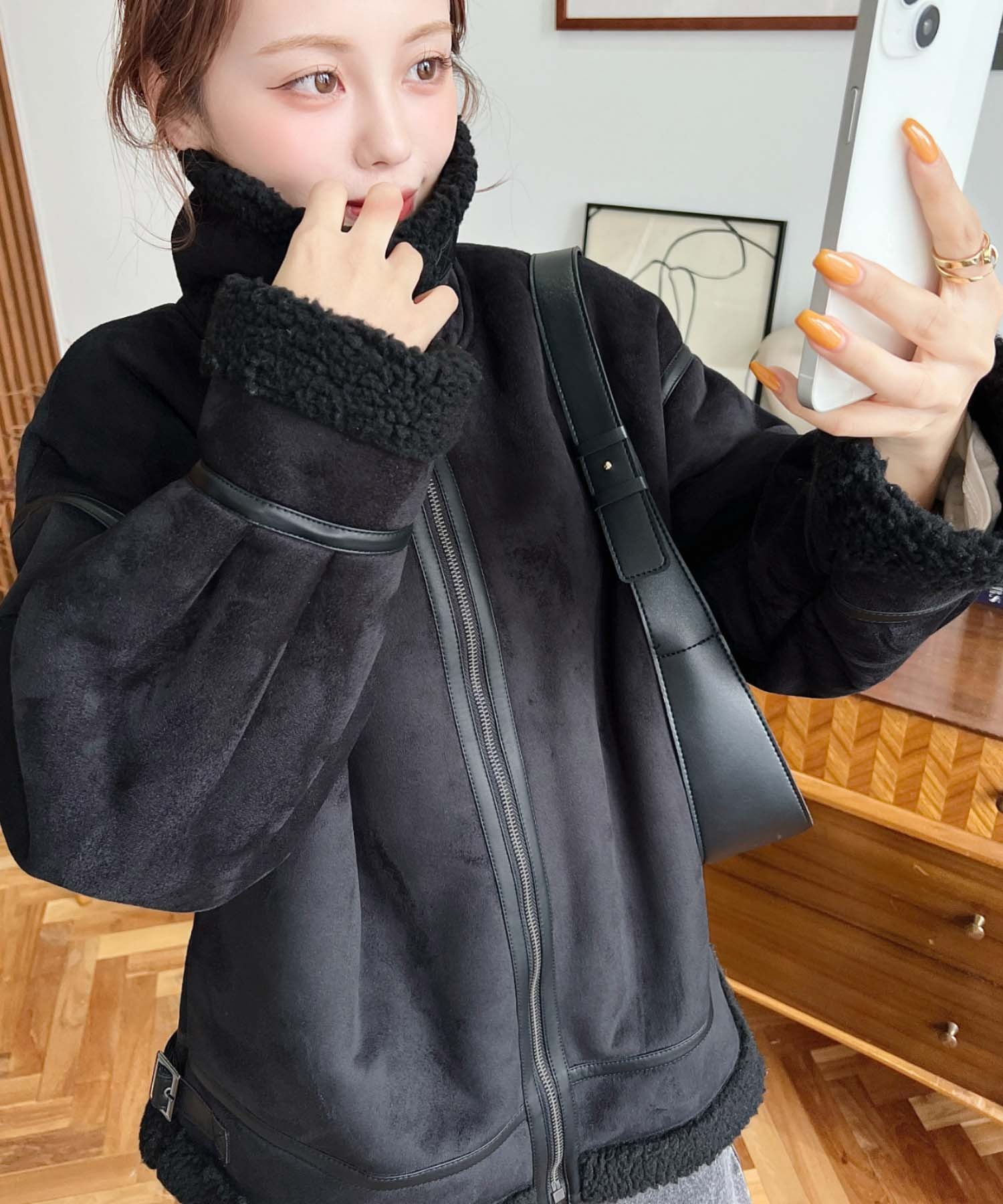 楽天市場】【49%OFF 6,990→3,500円】ムートンコート ボア スエード