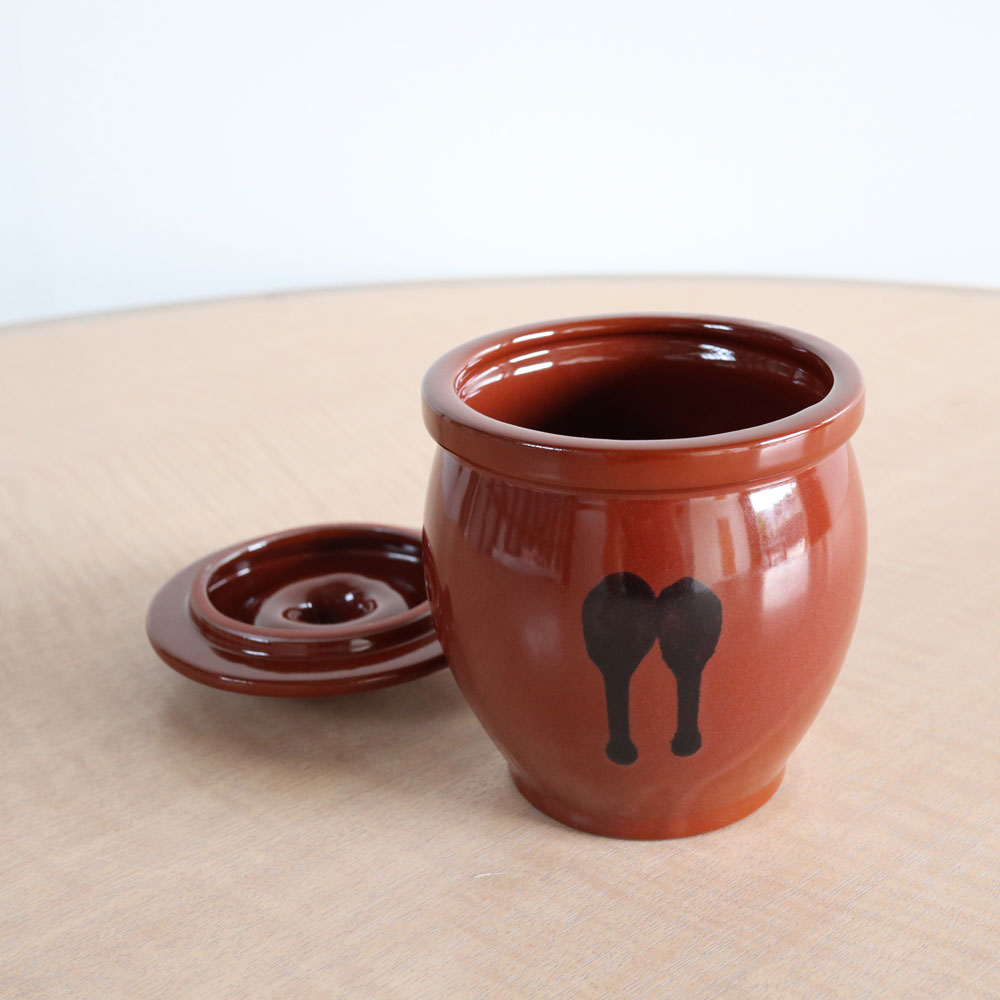 楽天市場】国産 甕(かめ) 壷 蓋付き 3合 / 540ml 常滑焼 日本製 山源窯