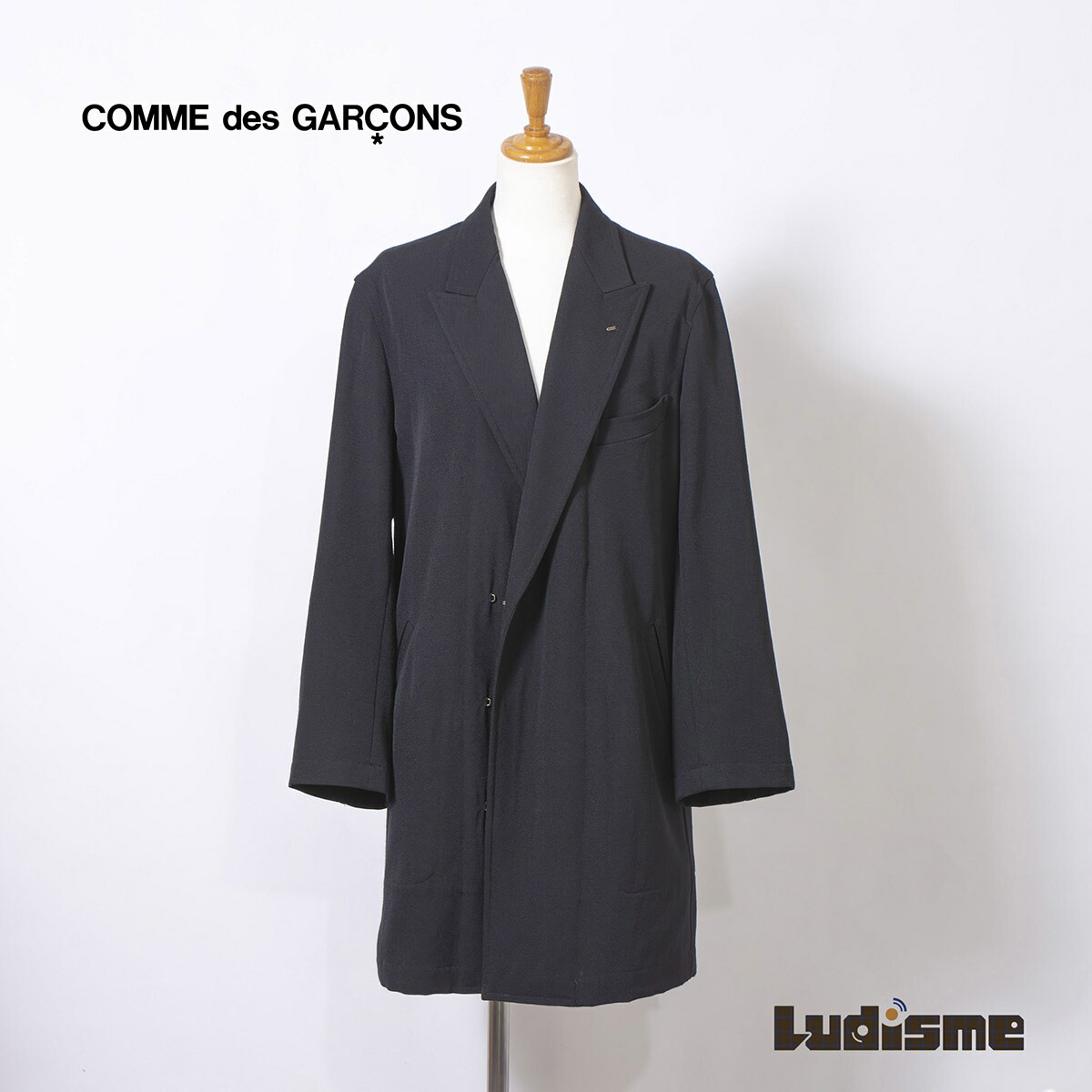 楽天市場】ロングコート 黒（ブランドコムデギャルソン）（レディース