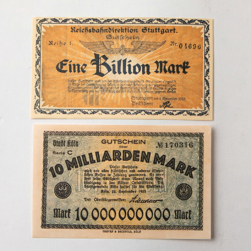 楽天市場】ドイツ スーパーインフレ紙幣 ドイツ スーパーインフレ