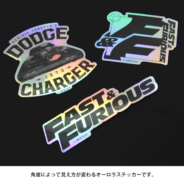 楽天市場】ワイルド・スピード モバイルステッカー 3枚セット シール