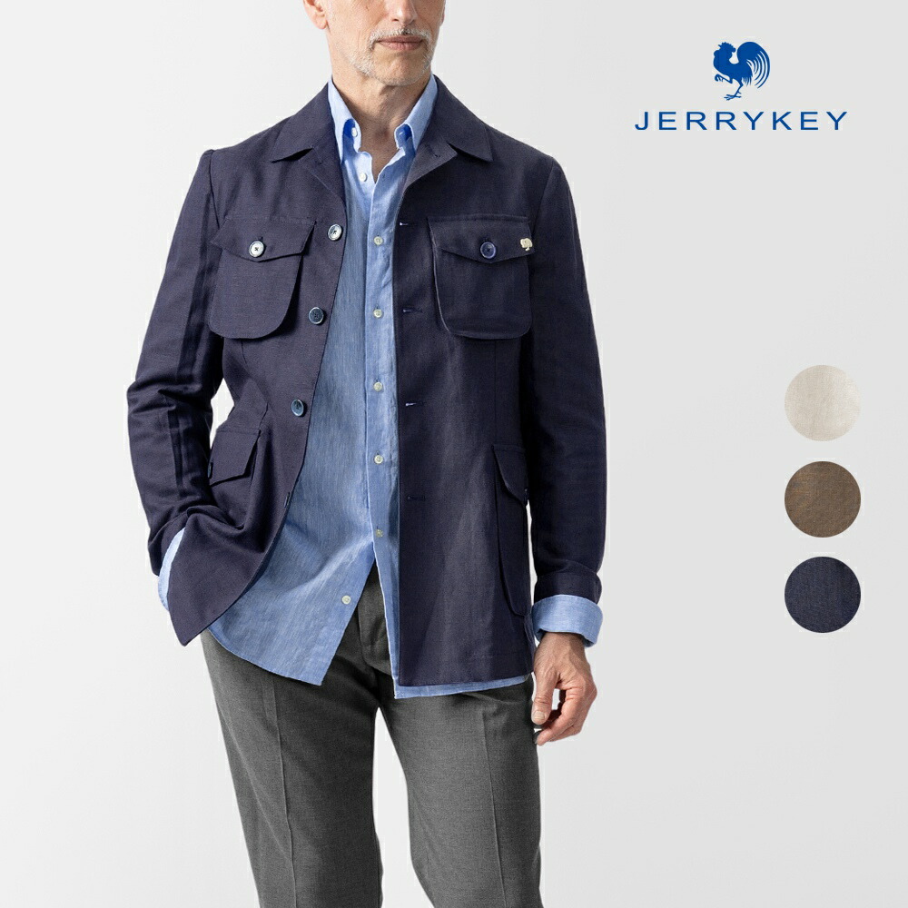 楽天市場】ジェリーケイ JERRY KEY サファリジャケット リネン WILD