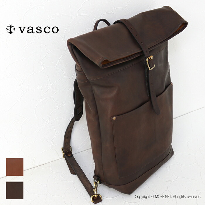 楽天市場】ポイントUP_☆ヴァスコ vasco レザーロールトップリュック