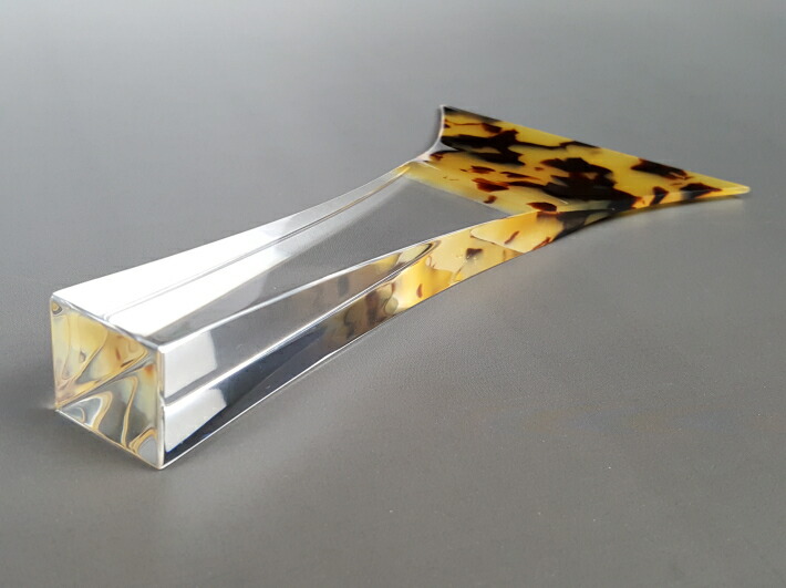 楽天市場】津軽三味線 撥 バチ 鼈甲調撥（NEO）超軽量モデル 手元