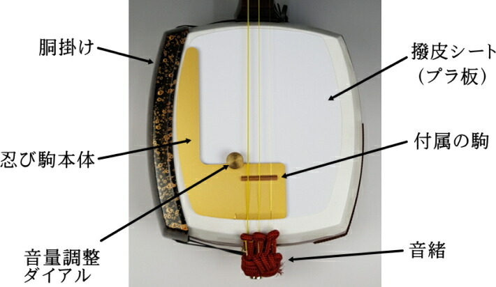 楽天市場】【三味線用・駒】こば式忍び駒（細棹・中棹・津軽三味線用