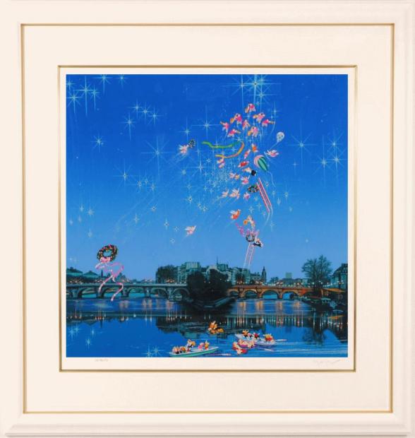 楽天市場】ヒロ・ヤマガタ 星影のステラ インテリア 絵画 パリ 風景画