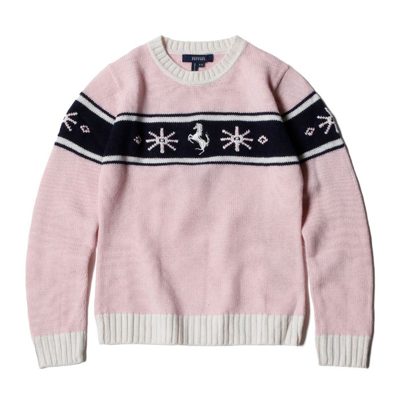 楽天市場】フェラーリ ニット キッズ ウール ジャガード ラウンド