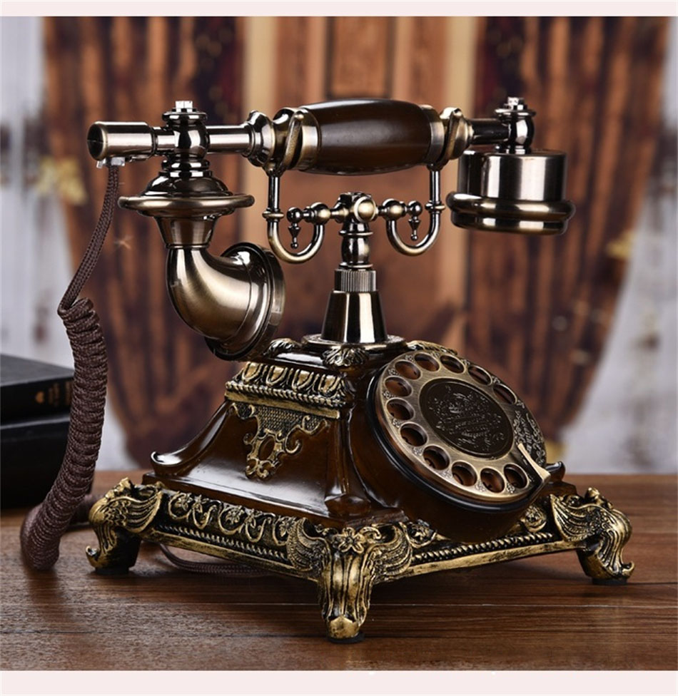 楽天市場】アンティーク電話機 レトロ電話機 有線電話 回転ダイヤル式