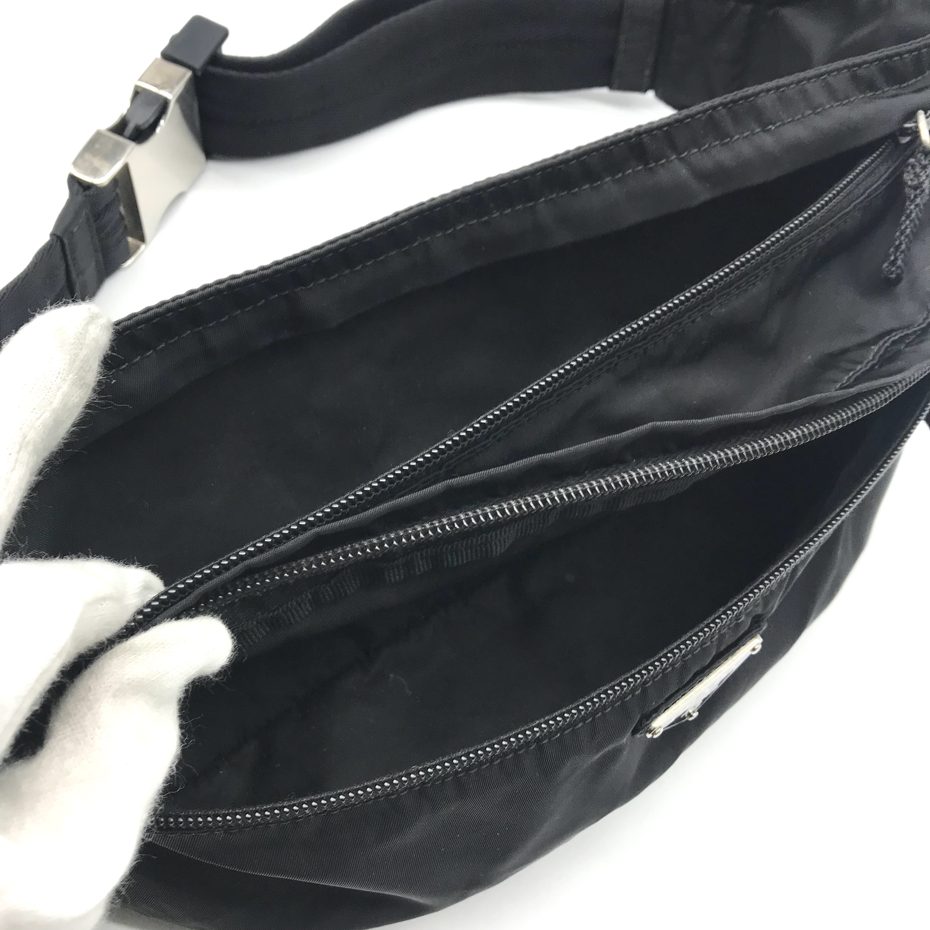 楽天市場】【中古】良品 PRADA プラダ 三角 ロゴ ナイロン 三角ロゴ