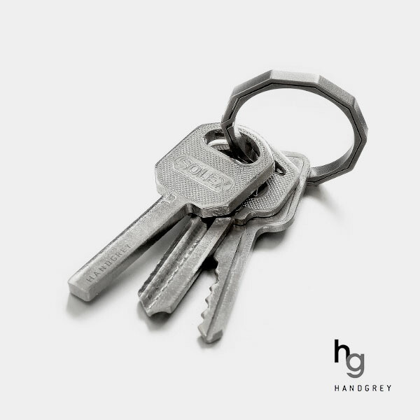 楽天市場】ハンドグレイ KNOX チタンキーリング HANDGREY KEY RING