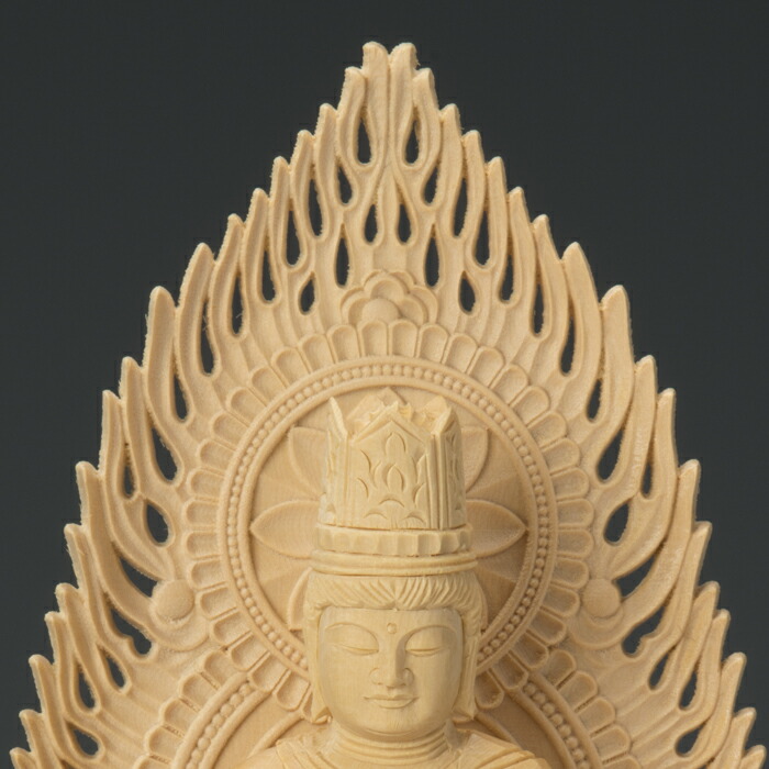 楽天市場】【ポイント10倍】仏像 桧木 大日如来 八角台座 火炎光背 1.8