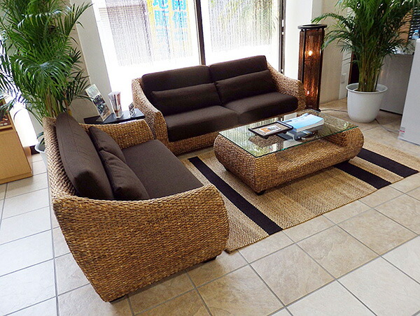 楽天市場】【スーパーSALE!】高品質 ウォーターヒヤシンス ソファ 2P 2