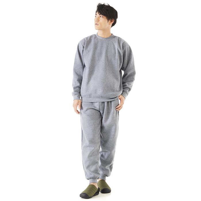 楽天市場】ナフコ 紳士裏起毛スウェット 杢グレー : ホー