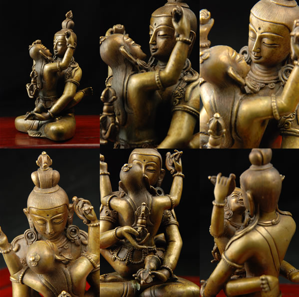 楽天市場】金剛薩埵(歓喜仏)銅造製彫金仕上げ 一点もの : 仏像