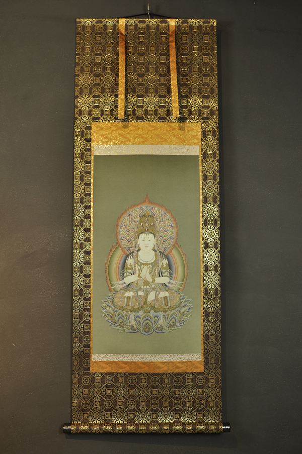 楽天市場】大日如来 仏画掛け軸（半切サイズ） : 仏像仏画チベット美術