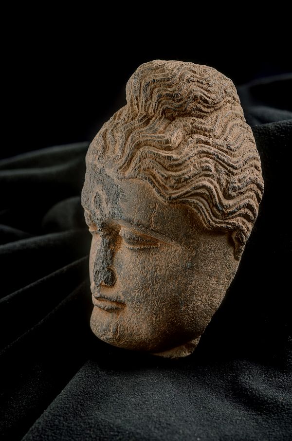 楽天市場】ガンダーラ仏 仏陀頭部 2-4世紀石像 : 仏像仏画チベット美術