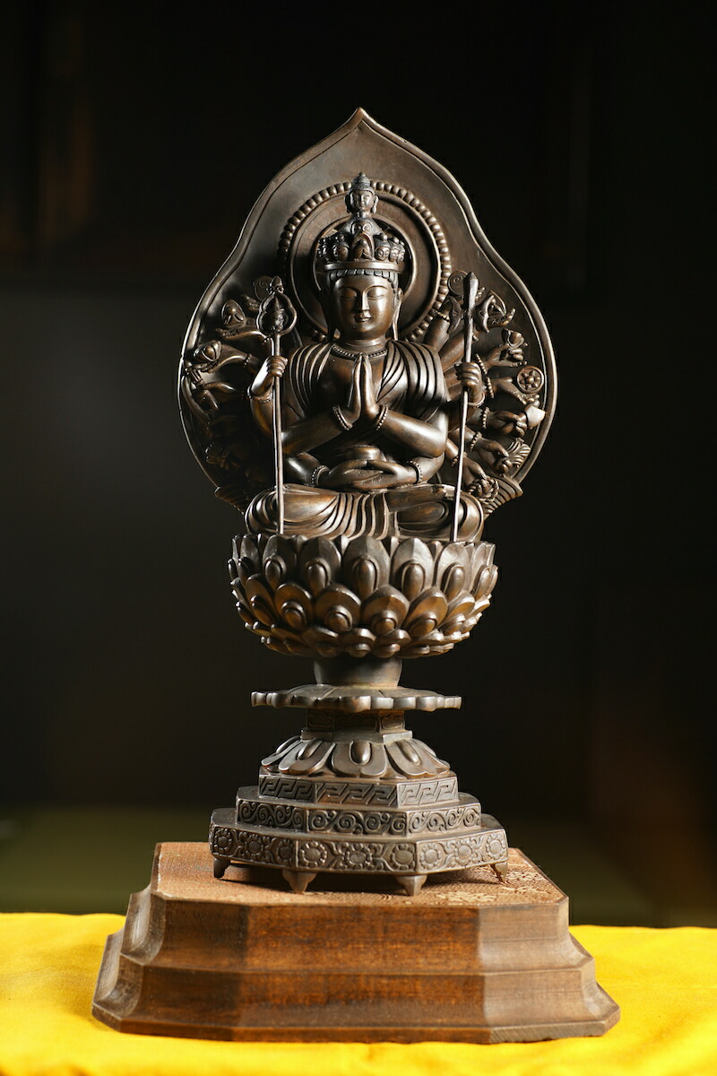 楽天市場】「千手観音銅造 特尊壇」天竺堂揃え仏拝具一式 : 仏像仏画