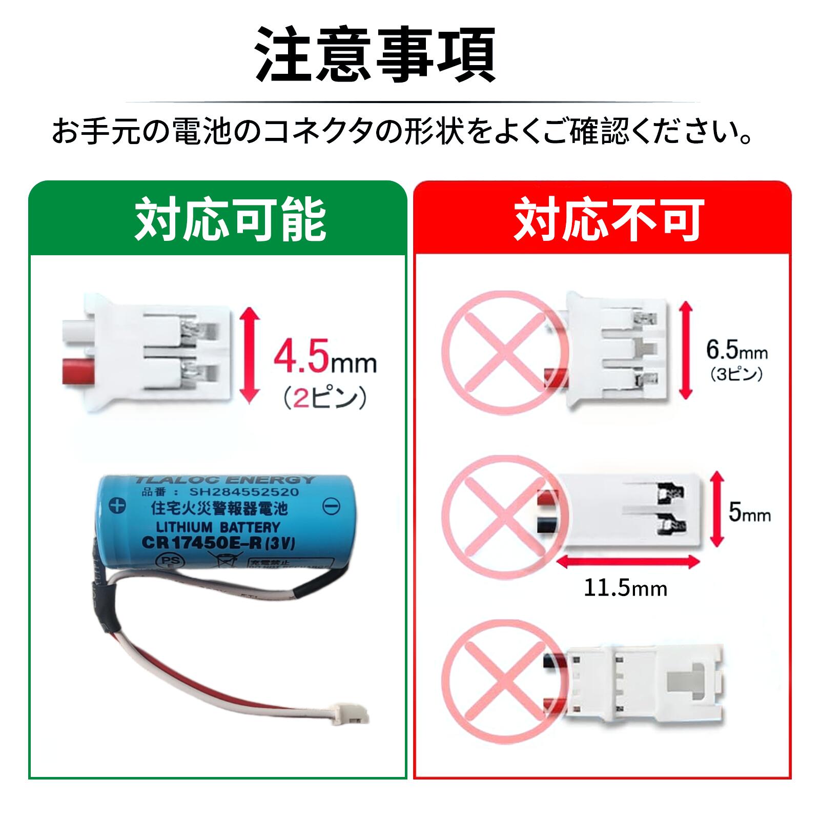 楽天市場】6個セット SH284552520 専用住宅火災警報器交換用電池 対応