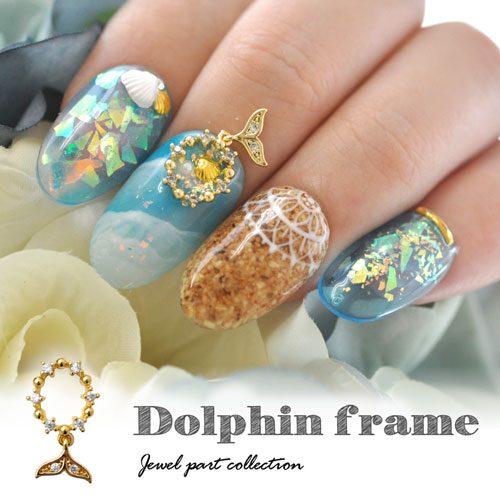 楽天市場】【全品半額coupon事前配布中】夏 イルカ フレーム メタル