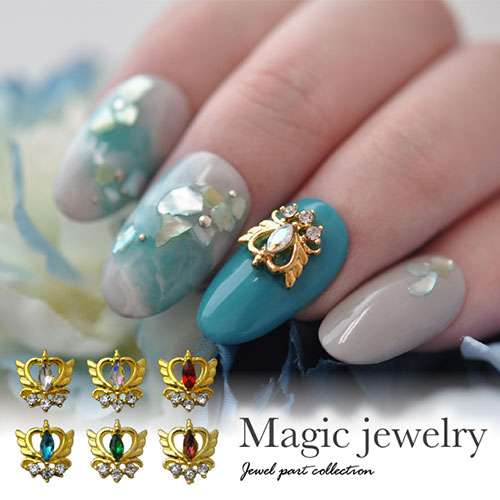 楽天市場】コンパクトミラージュエリー 2個 魔法 クリスタル ネイル