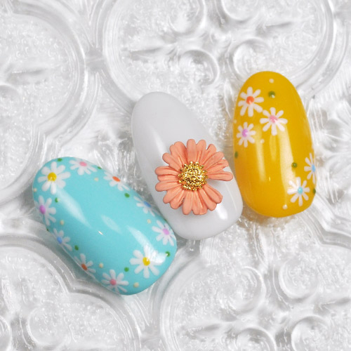 楽天市場】ネイルパーツ お花 マーガレット フラワー ネイルアート