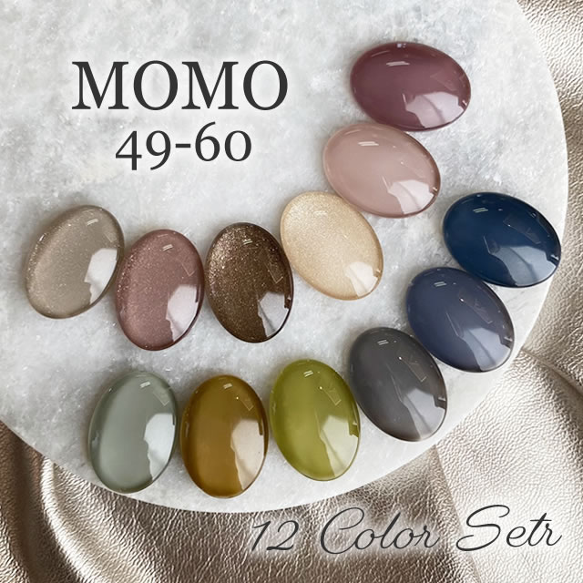 楽天市場】カラージェル MOMO by nail for all 3g 12色セット 49-60