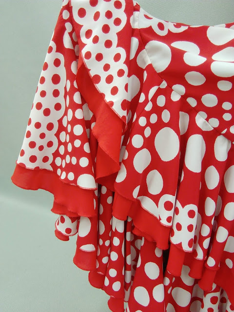 楽天市場】【レンタル】ROP-17-1 ランダムドット 赤 レッド 白