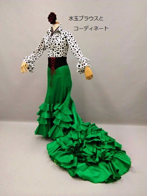 楽天市場】全9色ジャガードサテンバタデコーラ スカ−トファルダ