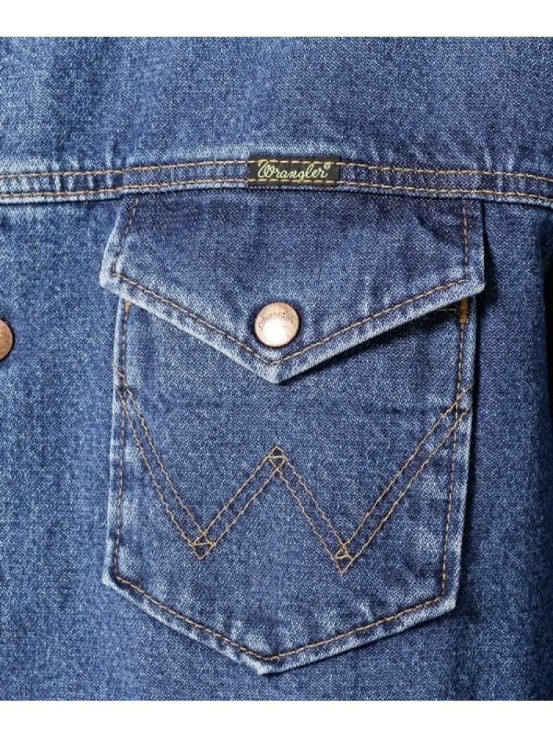 楽天市場】【SALE／30%OFF】Wrangler/別注デニムボアフーデットコート