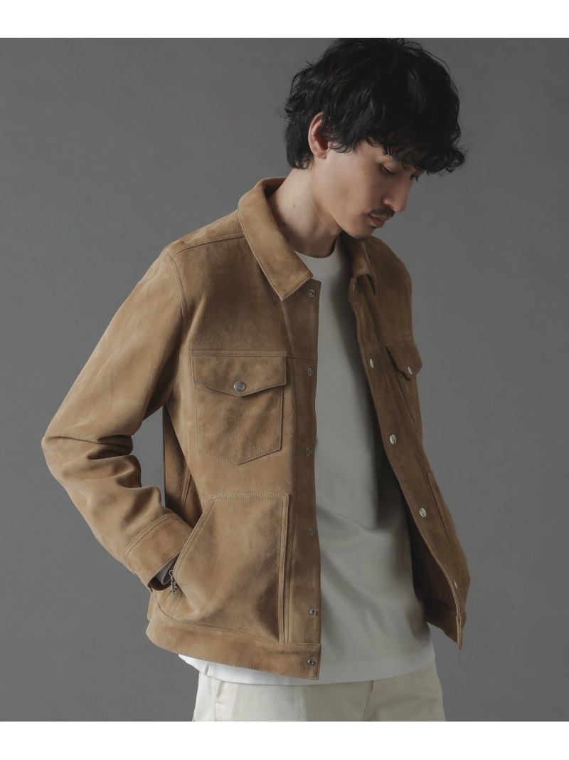 楽天市場】【SALE／60%OFF】ゴートスウェードトラッカージャケット