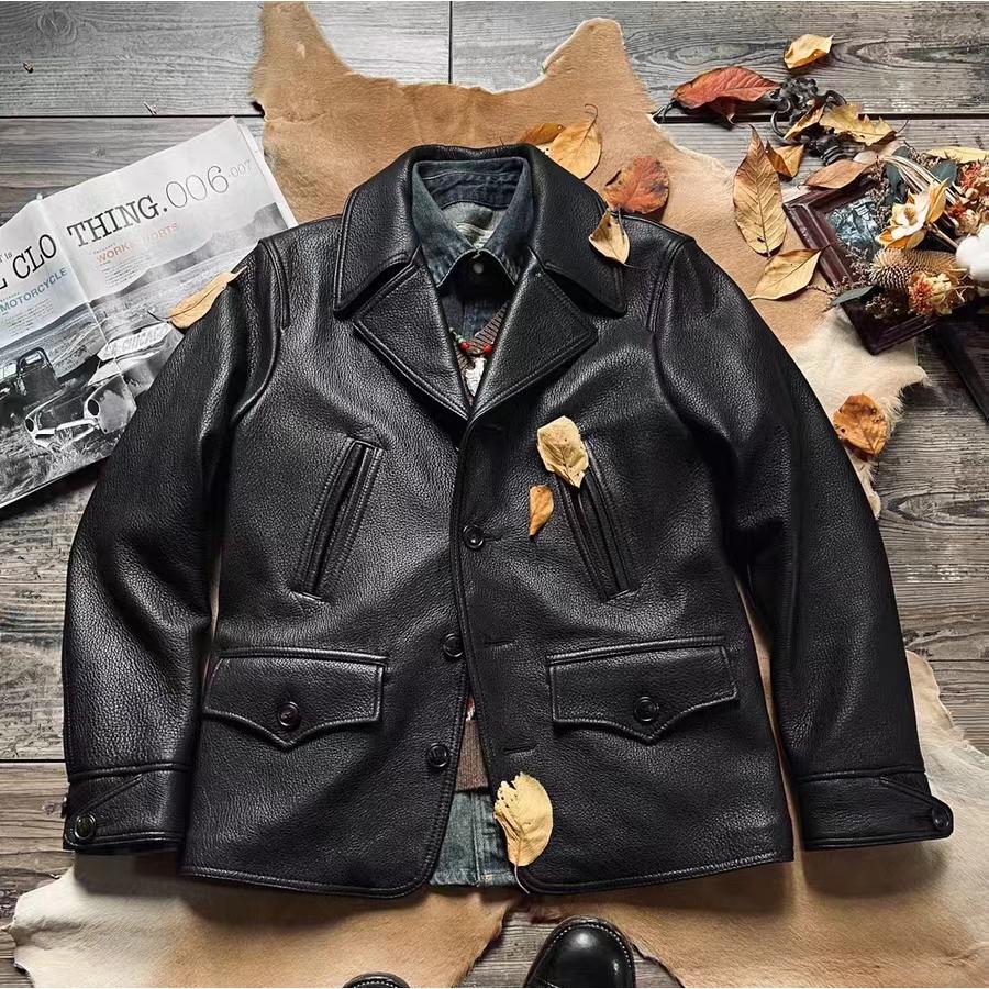 楽天市場】新品 復刻20's スイッチヤードコート レザージャケット